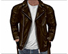 Brown Leather Jacket 2 M