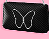{L} Butterfly bag black