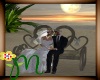 *M* Beach wedding bench