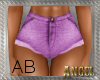 [AIB]Denim Shorts Lilac