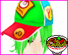 ~R~ Hat + Hair M Green
