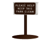 Keep This ParkClean Sign