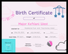 West Birth Certificate