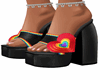 Pride Black Heels