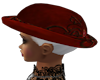 Red Velvet Derby Hat