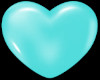 Teal Puffy Heart