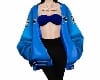 F Blue Badgirl Jacket