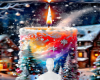 Candle holiday bg