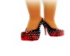 black n red spiked shoes