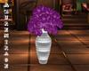 ^AZ^Prpl Rose/Slvr Vase