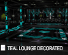 Teal Lounge Decorated