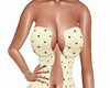 Cream Polcadot Dress