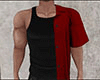 Red Shirt Black Tank M