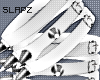 !!S Ankle Spikes Silver