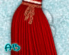 [AB]Red Pleated Skirt