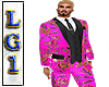 LG1 Pink Floral Suit