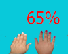 Any Hand Size,/ 65%