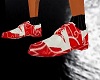 Red & White Design Shoes