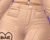 ♡ Leather Pants Beige