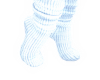Comfy White Glow Socks