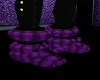 S} Purple/Black boots