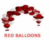 RED BALLOONS ARCH