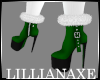 [la] Green Xmas boots