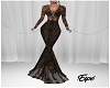 Lace Dress Glitter Black