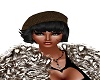 brn knit black hair
