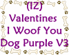 I Woof You Dog Purple V3