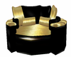 Gold/Blk Snuggle Chair