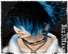 emo blue and black hair 