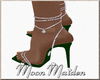 Diamond green heels