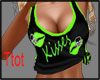 Skull Kiss green shirt