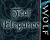 Teal Elegance Dresser