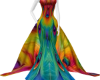 PEACOCK  FANTASY GOWN