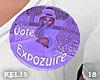 K. Vote Expozuire Button