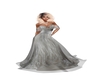 elegant silver gown