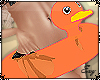 |Orange Duck Floatie