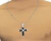 (MG)Black Cross necklace