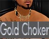 Gold  Embossed Choker