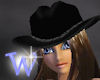 *W* Black Cowboy Hat