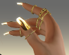 (7K)Gold Rings Nails