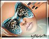 /Y/Teal Glitter mask