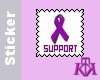 Purple Ribbon stamp