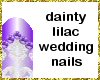 [WR] lilac wedding nails
