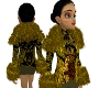 Gold Fur Jacket and top