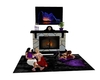 Fireplace with poses
