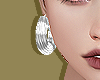 White Barra Earrings