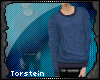 [τ] Blue wool sweater